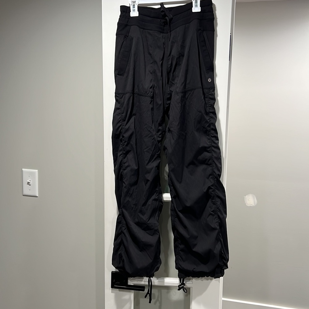 Lululemon Dance Studio Pant with Liner inseam 30 1/2”.